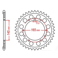 MTX 45 Tooth Rear Sprocket for Honda VFR400 NC24 1987-1989