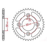 MTX 34 Tooth Rear Sprocket for Honda CRF50F 2012-2013