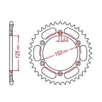 MTX 52 Tooth Rear Sprocket for Honda NXR125 STREET 2004-2013