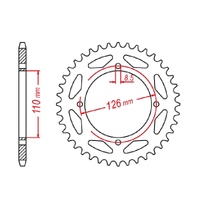 MTX 47 Tooth Rear Sprocket for Kawasaki KLX150L 2014-2019