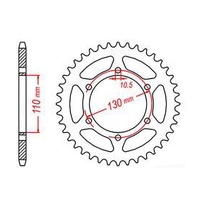 MTX 46 Tooth Rear Sprocket for Kawasaki ER5 2005-2006