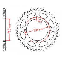 MTX 48 Tooth Rear Sprocket for Cagiva 750 Elefant 1989