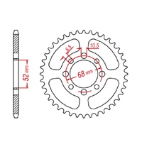 MTX 34 Tooth Rear Sprocket for Kawasaki KLX110L 2010-2020