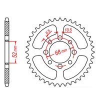 MTX 37 Tooth Rear Sprocket for Kawasaki KLX110 2002-2020