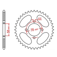 MTX 35 Tooth Rear Sprocket for Suzuki GT200 1979-1982