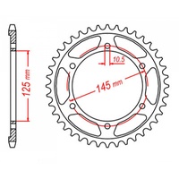 MTX 38 Tooth Rear Sprocket for Yamaha FZX 700 Fazer 1987