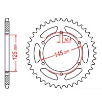 MTX 46 Tooth Rear Sprocket for Yamaha XTZ750 SUPER TENERE 1990-1991