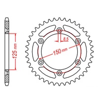 MTX 40 Tooth Rear Sprocket for KTM 350 SXF 2011-2022