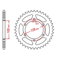 MTX 53 Tooth Rear Sprocket for Suzuki TS125ER 1982-1984