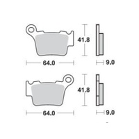 Pro-X Rear Brake Pads for GasGas EC250 F 2021-2025