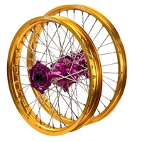 DID ENVY Gold/Purple 21/18 Wheel Set for Honda CR125R 1989-1994