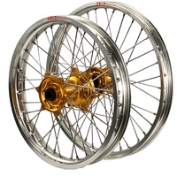 DID ENVY Silver/Gold 21/18 Wheel Set for Honda CR500R 1989-1994