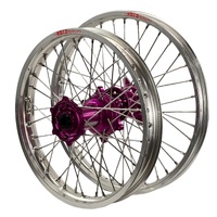 DID ENVY Silver/Purple 21/18 Wheel Set for Honda CR500R 1989-1994