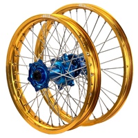 DID ENVY Gold/Blue 21/18 Wheel Set for Kawasaki KX250 1989-1992