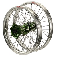 DID ENVY Silver/Green 21/19 Wheel Set for Kawasaki KX500 1993-2004
