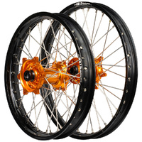 DID ENVY Black/Orange 21/18 Wheel Set for Husqvarna FE 450 2016-2023