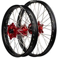 DID ENVY Black/Red 21/18 Wheel Set for Husqvarna FC 450 2016-2022