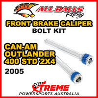 All Balls 18-7002 Can-Am Outlander 400 STD 2x4 2005 Front Brake Caliper Bolt Kit