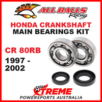 All Balls 24-1002 Honda CR80RB CR 80RB 1997-2002 Crankshaft Main Bearings