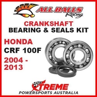 MX CRANKSHAFT Bearing Kit Honda CRF100F CRF 100F 100cc 2004-2013, All Balls 24-1032