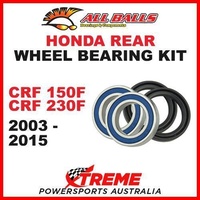 Honda CRF150F CRF230F 2003-2015 Rear Wheel Bearing Kit MX CRF 150F 230F, All Balls 25-1422