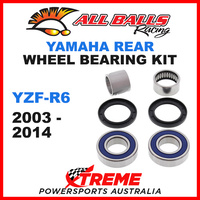 All Balls 25-1476 Yamaha YZF-R6 2003-2014 Rear Wheel Bearing Kit