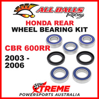 All Balls 25-1492 Honda CBR600RR CBR 600RR 2003-2006 Rear Wheel Bearing Kit