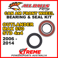 25-1516 ATV FRONT WHEEL BEARING KIT CAN-AM OUTLANDER MAX 650 STD 4X4 2006-2014