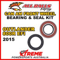 25-1516 ATV FRONT WHEEL BEARING KIT CAN AM OUTLANDER 800R EFI 2015