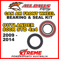 25-1516 ATV FRONT WHEEL BEARING KIT CAN AM OUTLANDER 800R STD 4X4 2009-2014