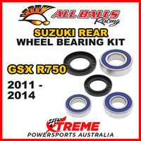All Balls 25-1634 For Suzuki GSXR750 GSXR 750 2011-2014 Rear Wheel Bearing Kit