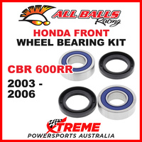25-1654 Honda CBR600RR CBR 600RR 2003-2006 Front Wheel Bearing Kit
