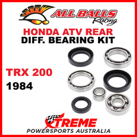 25-2007 HONDA TRX200 TRX 200 1984 ATV REAR DIFFERENTIAL BEARING & SEAL KIT