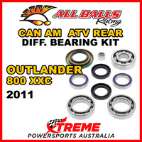 25-2068 Can Am Outlander 800 XXC 2011 ATV Rear Differential Bearing Kit