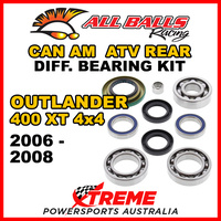 25-2068 Can Am Outlander 400 XT 4x4 2006-2008 ATV Rear Differential Bearing Kit