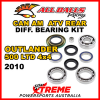 25-2068 Can Am Outlander 500 LTD 4x4 2010 ATV Rear Differential Bearing Kit