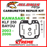 All Balls 26-1243 Kawasaki KLF250 KLF 250 Bayou 2003-2006 Carburetor Repair Kit
