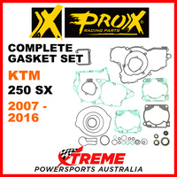 ProX KTM 250SX 250 SX 2007-2016 Complete Gasket Set 34.6327