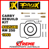 Pro-X For Suzuki RM250 RM 250 1993 Carb Carburetor Repair Kit 44.55.10194