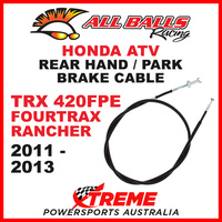 45-4016 Honda TRX420FPE Fourtrax Rancher 2011-2013 ATV Rear Hand Park Brake Cable