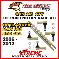 52-1024 Can AM Outlander MAX 650 STD 4x4 2006-2012 Tie Rod End Upgrade Kit