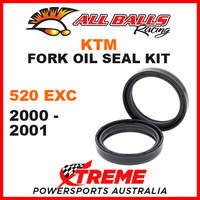 All Balls 55-114 KTM 520EXC 520 EXC 2000-2001 Fork Oil Seal Kit 43x52.7x9.5/10.5