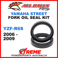 All Balls 55-123 Yamaha YZF-R6S 600cc 2006-2009 Fork Oil Seal Kit 43x55x9.5/10