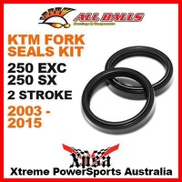 All Balls 55-131 KTM 250EXC 250 EXC SX 250SX 2003-2015 Fork Oil Seal Kit 48x57.7x9.5/10.3