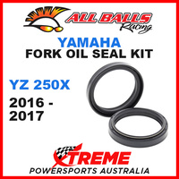 All Balls 55-132 Yamaha YZ250X 2016-2017 Fork Oil Seal Kit 48x58.2x8.5/10.5
