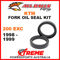 All Balls 55-135 KTM 200EXC 200 EXC 1998-1999 Fork Oil Seal Kit 45x58x11