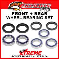 All Balls Kawasaki KX125 KX 125 2003-2008 Front, Rear Wheel Bearing Set