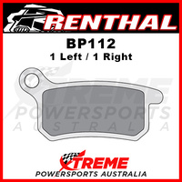 Renthal KTM65 SX SX65 2009-2018 RC-1 Works Sintered Rear Brake Pad BP112