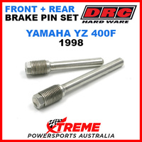 DRC Yamaha YZ400F YZ 400F 1998 Front Rear Stainless Brake Pin Set D58-33-201