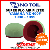 No Toil Yamaha YZ400F YZF400 1998-1999 Super Flo Air Filter Element